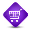 Ecommerce icon elegant purple diamond button Royalty Free Stock Photo