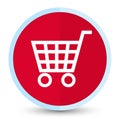 Ecommerce icon flat prime red round button Royalty Free Stock Photo