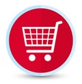 Ecommerce icon flat prime red round button Royalty Free Stock Photo