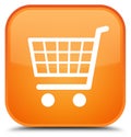 Ecommerce icon special orange square button Royalty Free Stock Photo