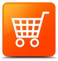 Ecommerce icon orange square button