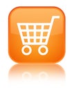 Ecommerce icon special orange square button Royalty Free Stock Photo