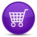 Ecommerce icon special purple round button Royalty Free Stock Photo