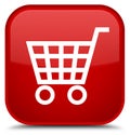 Ecommerce icon special red square button Royalty Free Stock Photo