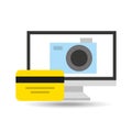 ecommerce shopping icon Royalty Free Stock Photo
