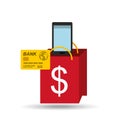 ecommerce shopping icon Royalty Free Stock Photo
