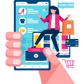 Shopping Application Illustration