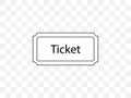 Ecommerce, ticket icon. Vector illustration, flat design. Royalty Free Stock Photo