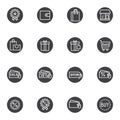 Ecommerce vector icons set Royalty Free Stock Photo