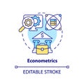 Econometrics concept icon