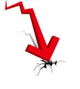 Economic Crisis. Business fall.