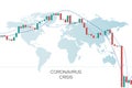 Economic crisis, global recession, concept of stock market crash