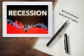 Economic recession concept and  unemployed idea Royalty Free Stock Photo