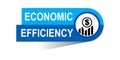 Economic efficiency banner Royalty Free Stock Photo