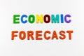 Economic forecast business investment growth analysis financial graph Royalty Free Stock Photo