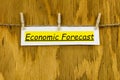 Economic forecast business market growth investment analysis recession Royalty Free Stock Photo