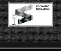 Economic migration advertising board