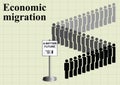 Economic migration Royalty Free Stock Photo