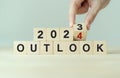 2024 Economic outlook concept.