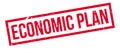 Economic Plan rubber stamp Royalty Free Stock Photo