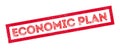 Economic Plan rubber stamp Royalty Free Stock Photo