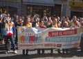 Economic protest in Madrid, Spain