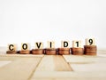 Economic Recovery Concept - COVID19 text background. Stock photo.