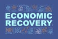 Economic recovery word concepts banner