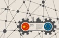 Economic relations between China and Europe.