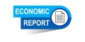 Economic report banner Royalty Free Stock Photo