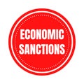 Economic sanctions symbol icon