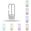 economical light bulb icon. Elements of construction in multi color style icons. Simple icon for websites, web design, mobile app Royalty Free Stock Photo