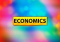 Economics Abstract Colorful Background Bokeh Design Illustration