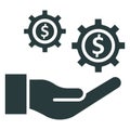 Economics, financial development . Vector icon which can easily modify or edit