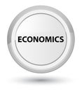 Economics prime white round button