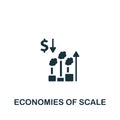 Economies Of Scale icon. Monochrome simple Policy icon for templates, web design and infographics