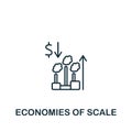 Economies Of Scale icon. Monochrome simple Policy icon for templates, web design and infographics