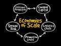 Economies of scale mind map flowchart