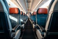 Economy class cabin, swift flight, passengers enjoy seamless, stress free journey