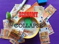 ECONOMY COLLAPSE Corona virus wash hands money ,World Economic Crisis 2020