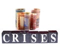 Economy crises Royalty Free Stock Photo