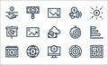 economy line icons. linear set. quality vector line set such as maths, settings, calendar, analytics, economy, presentation, time
