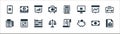 economy line icons. linear set. quality vector line set such as report, piggy bank, balance, point of service, statistics, profit