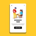 Economy War Business Commerce Competition Vector Illustration