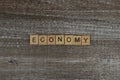 Economy Wooden Words, Financial Quotes