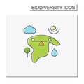 Ecosystem balance color icon