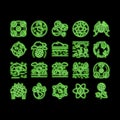 Ecosystem Environment neon glow icon illustration