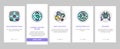 Ecosystem Environment Onboarding Icons Set Vector