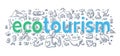 Ecotourism Word Doodle Concept Royalty Free Stock Photo