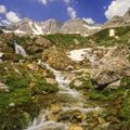 The ecrins valley the french alps Royalty Free Stock Photo